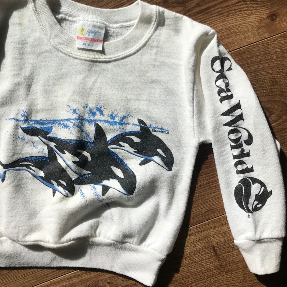 80s Throwback Kids Sea World Sweater